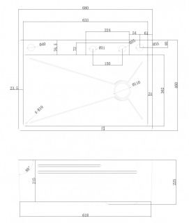 Кухонная мойка ABBER Wasser Kreis AF2194B чёрный матовый